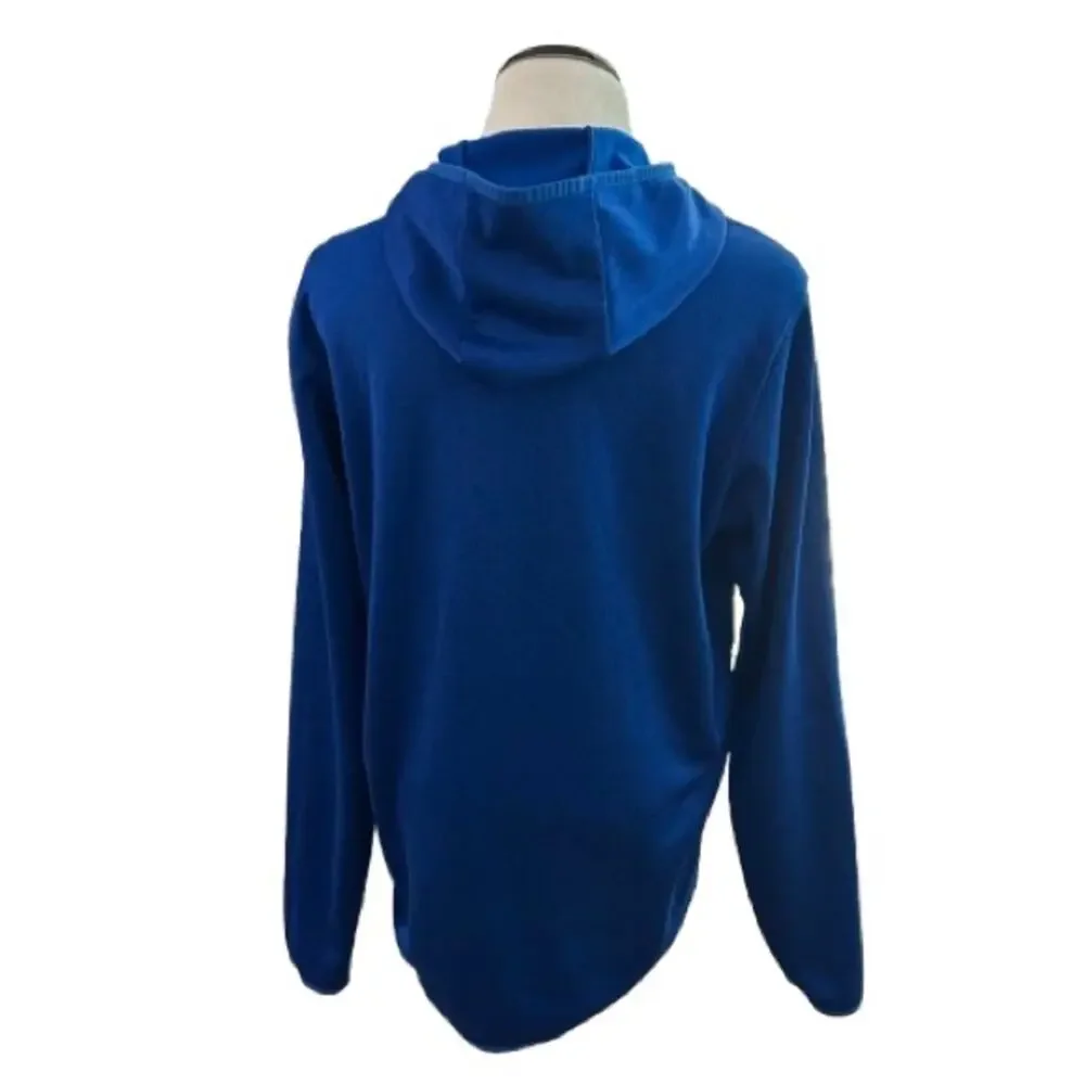 adidas Men's Badge Of Sport Royal Blue Pullover Hoodie Sweatshirt. Size M.